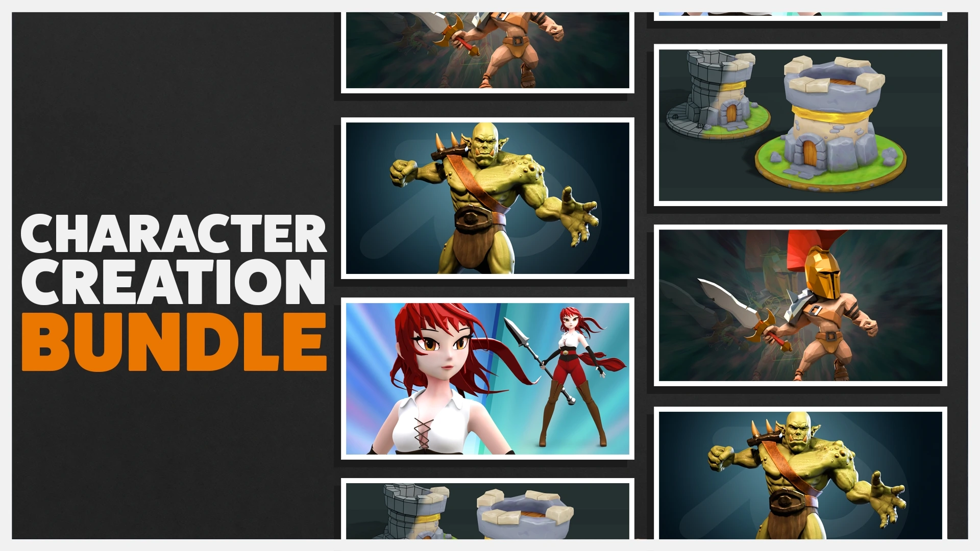حزمة منشئ الشخصيات في Blender - دورات النمذجة والتحريك لشخصيات الألعاب